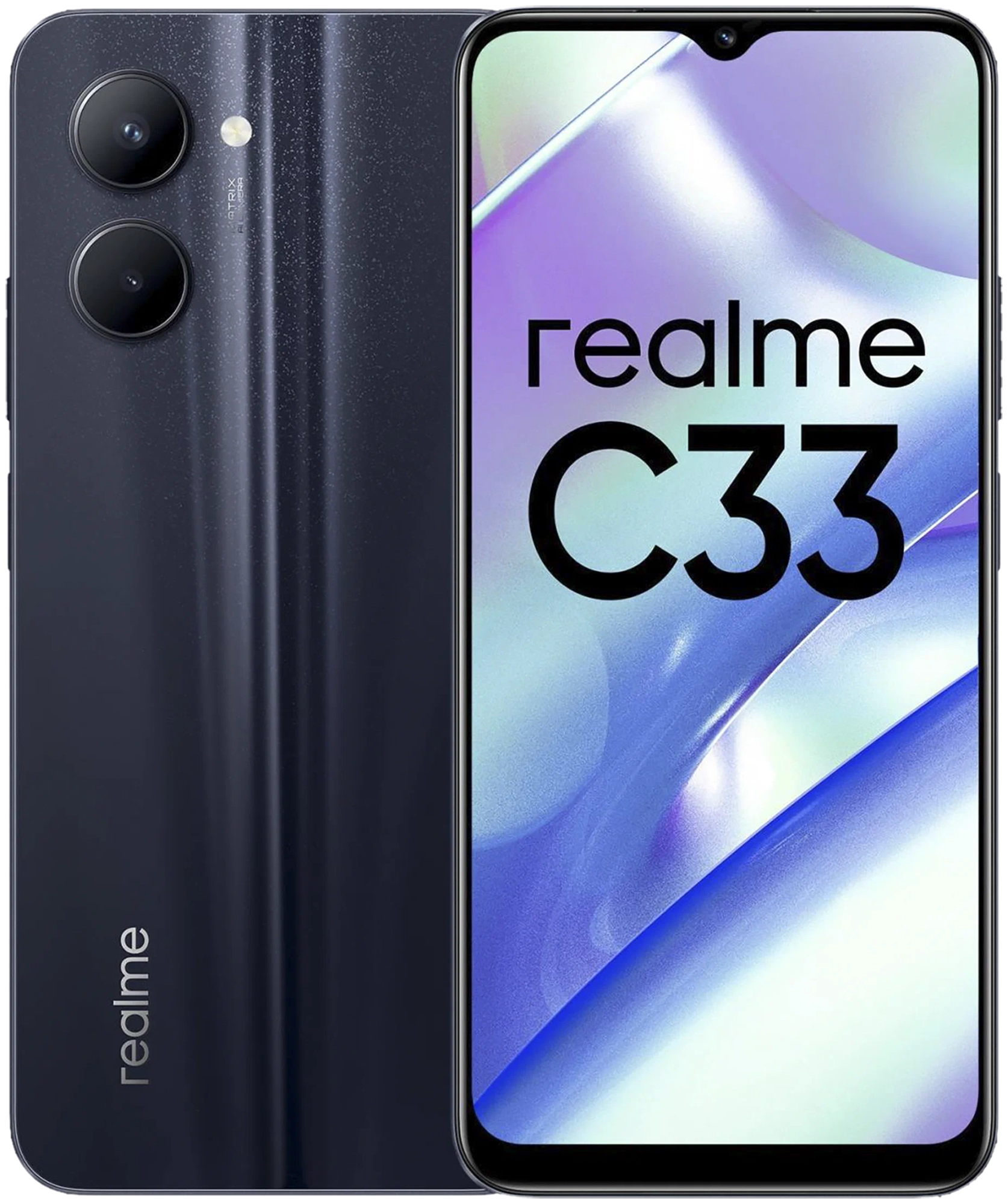 Смартфон Realme C33 4/64 ГБ, черный в Челябинске купить по недорогим ценам с доставкой